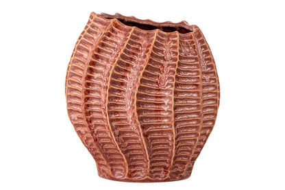 Vase Cori – Keramikvase mit Rillen