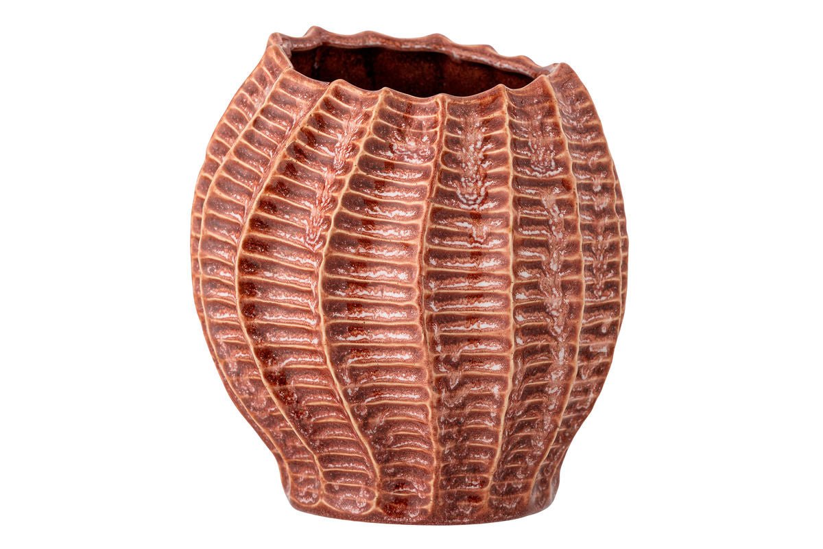 Vase Cori – Keramikvase mit Rillen