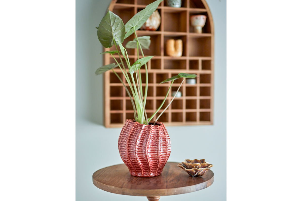 Vase Cori – Keramikvase mit Rillen