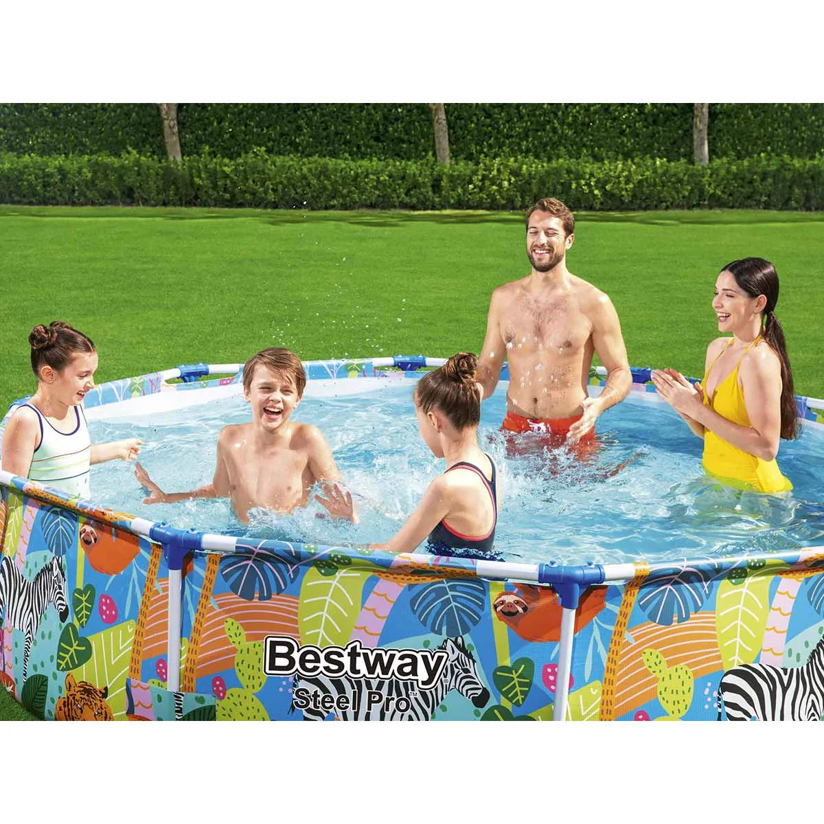 Bestway Jungle Piscina Tubular Tritech Azul 305 cm X 66 cm Jardín