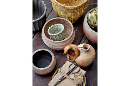 Deko-Blumentopf Valnera – Rustikales Terrakotta-Design in Braun