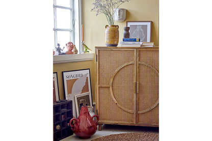 Luxusbetten24 Tahan Handgefertigte Steingut Vase Design Wohnzimmer Dekorativ
