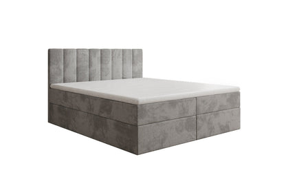 Luxusbetten24 Sofia Boxspringbett Cord mit Stauraum