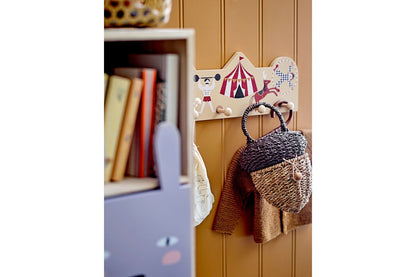 Kinder-Garderobe Naomi – Bunte Wandgarderobe Mit Zirkusmotiv Für Kinderzimmer