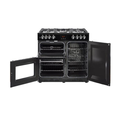Belling PKENS90DFBLK Cocina Negra 90 cm 5 Quemadores 3 Hornos