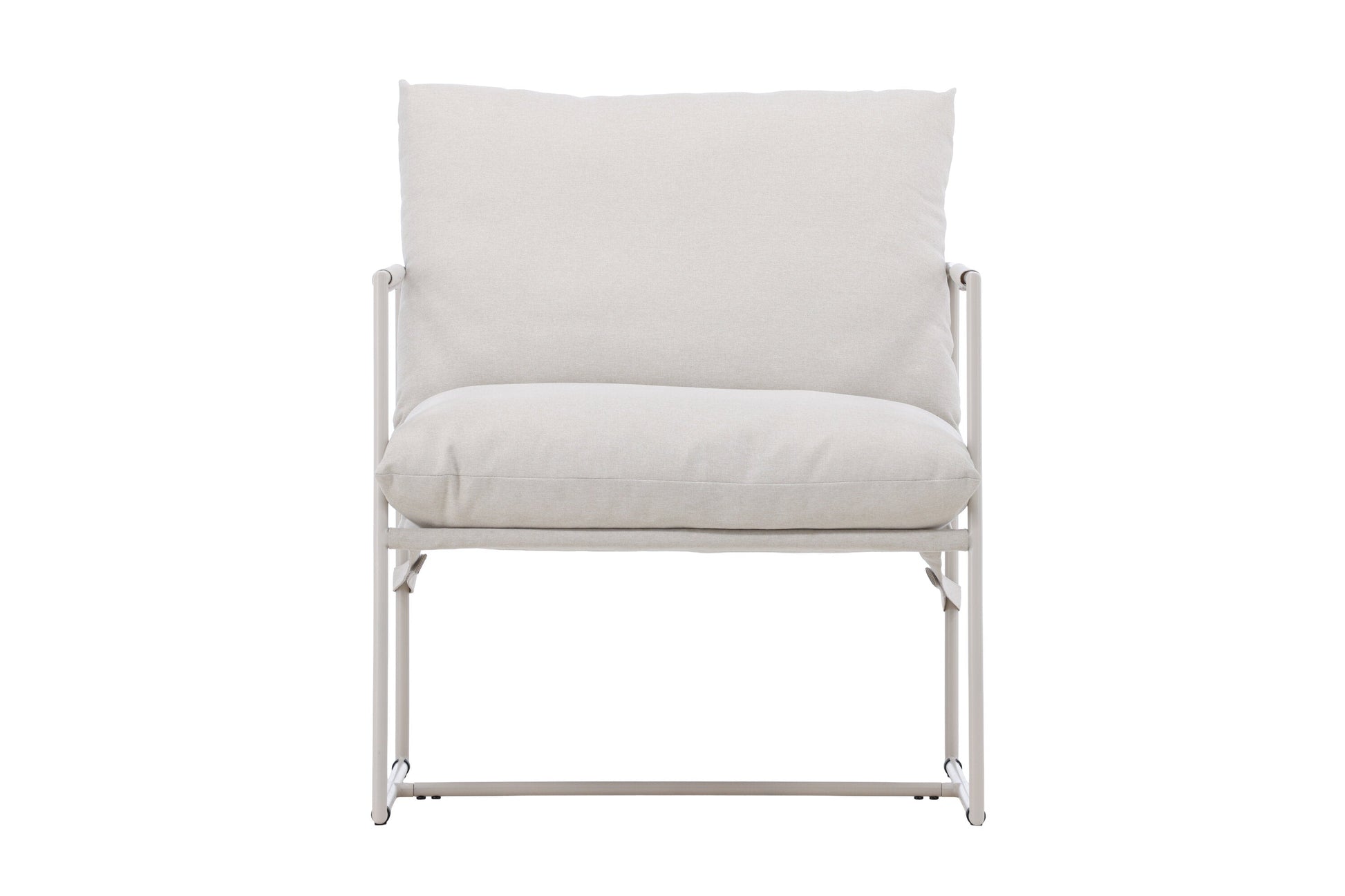 Luxusbetten24 Brika Stuhl, Modernes Beige mit Sitzkissen für Wohnzimmer