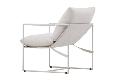 Luxusbetten24 Brika Stuhl, Modernes Beige mit Sitzkissen für Wohnzimmer