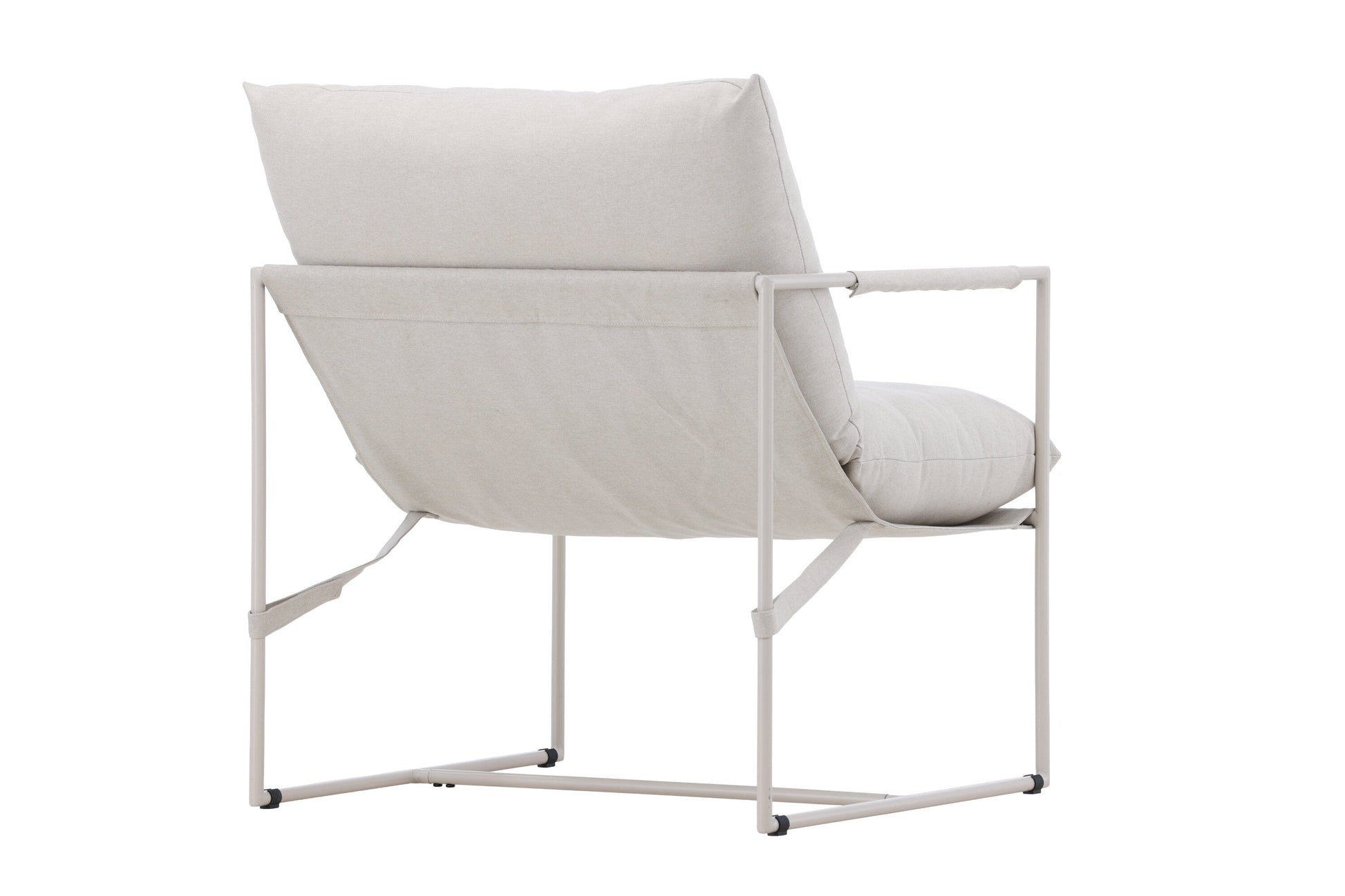 Luxusbetten24 Brika Stuhl, Modernes Beige mit Sitzkissen für Wohnzimmer