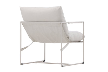 Luxusbetten24 Brika Stuhl, Modernes Beige mit Sitzkissen für Wohnzimmer