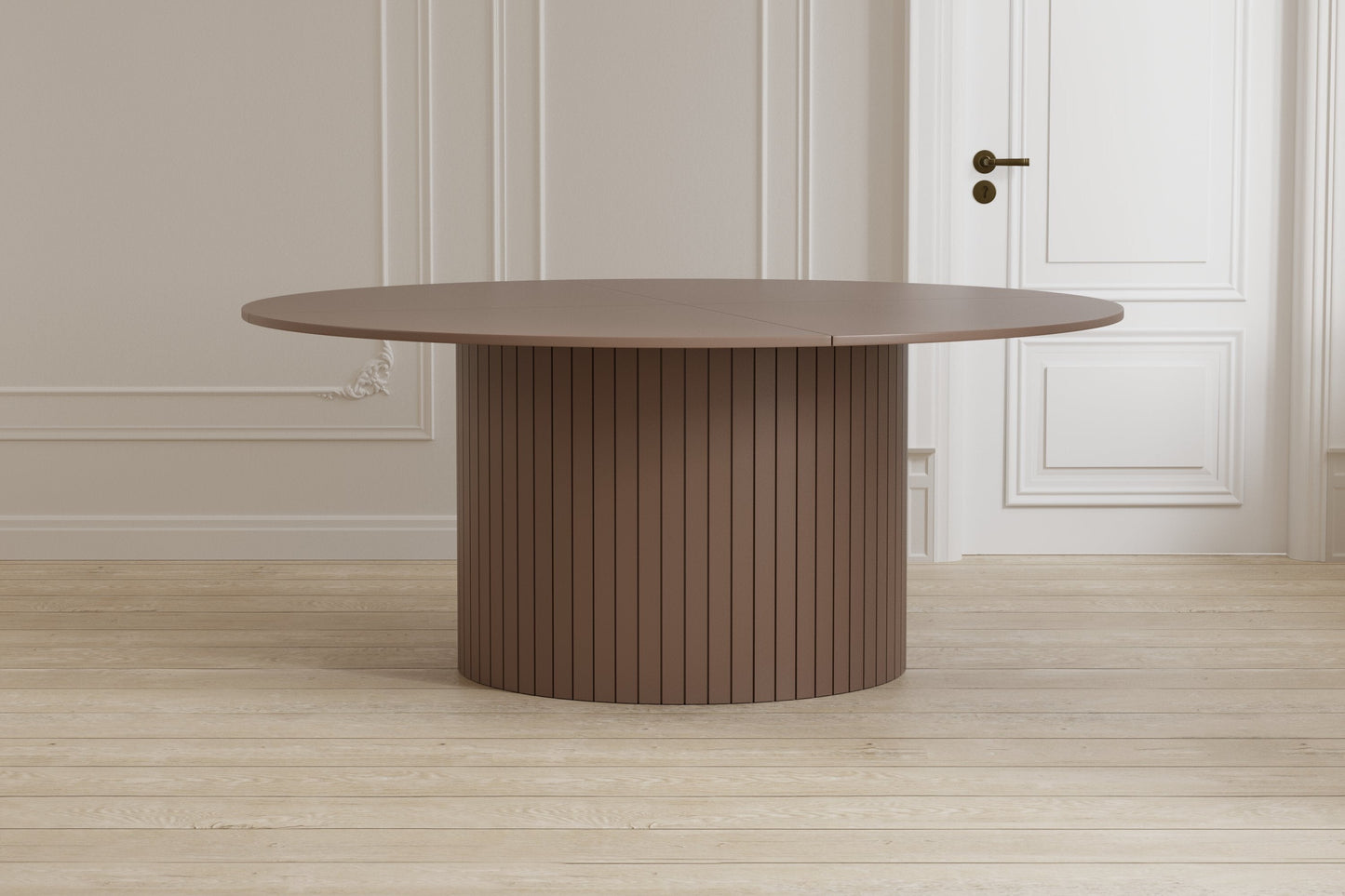 Luxusbetten24 Welora Esstisch Rundes Design Beige