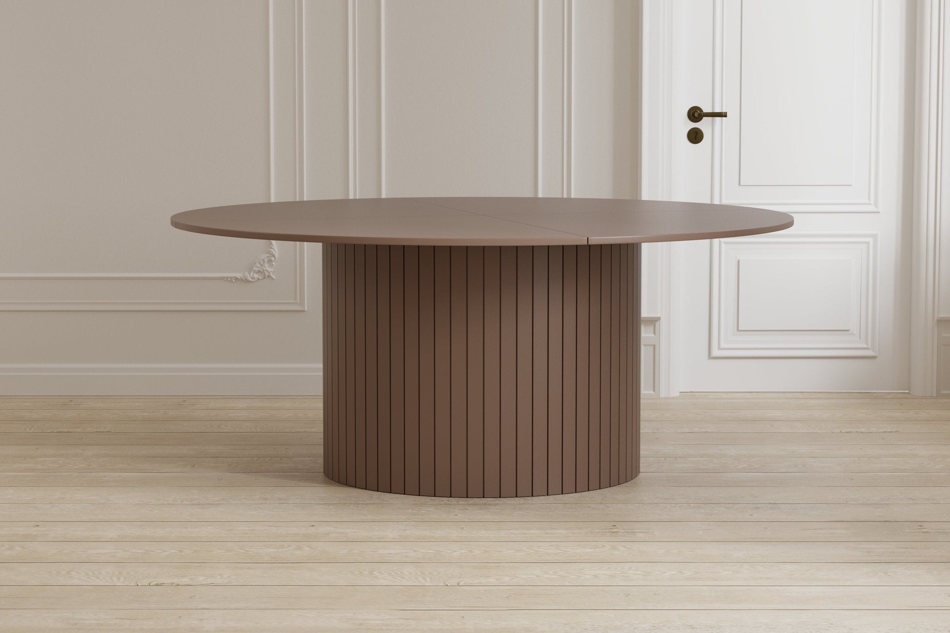 Luxusbetten24 Welora Esstisch Rundes Design Beige