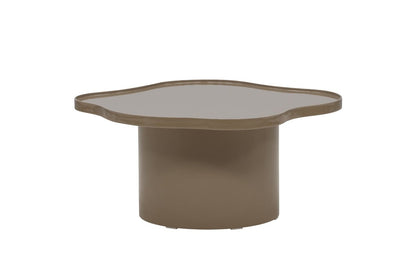 Luxusbetten24 Caron Couchtisch Braun Glänzende Oberfläche Modernes Design