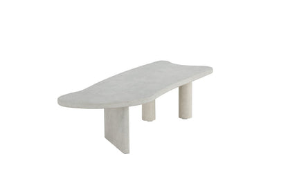 Luxusbetten24 Adam Couchtisch Betonoptik Hellgrau, asymmetrisches Design Modern