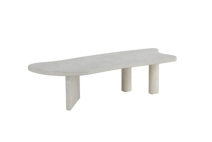 Luxusbetten24 Adam Couchtisch Betonoptik Hellgrau, asymmetrisches Design Modern