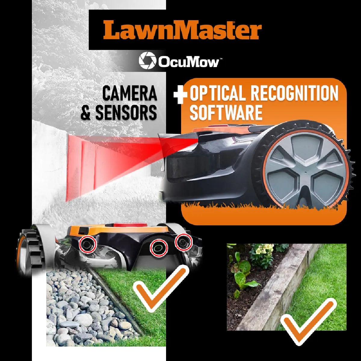 Lawnmaster Robot Cortacésped Autónomo 24V sin Cable Perimetral