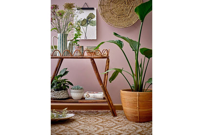 Blumentopf Myra – Skulpturaler Pilzlook in hellem Grau