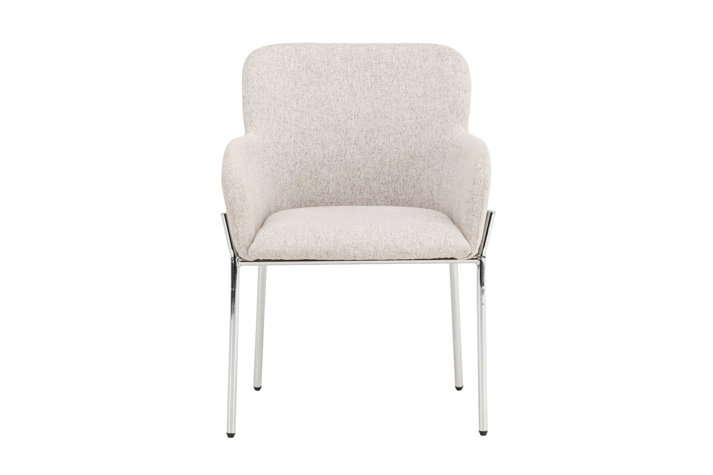Luxusbetten24 Helora Stuhl Beige Polyester-Leinen