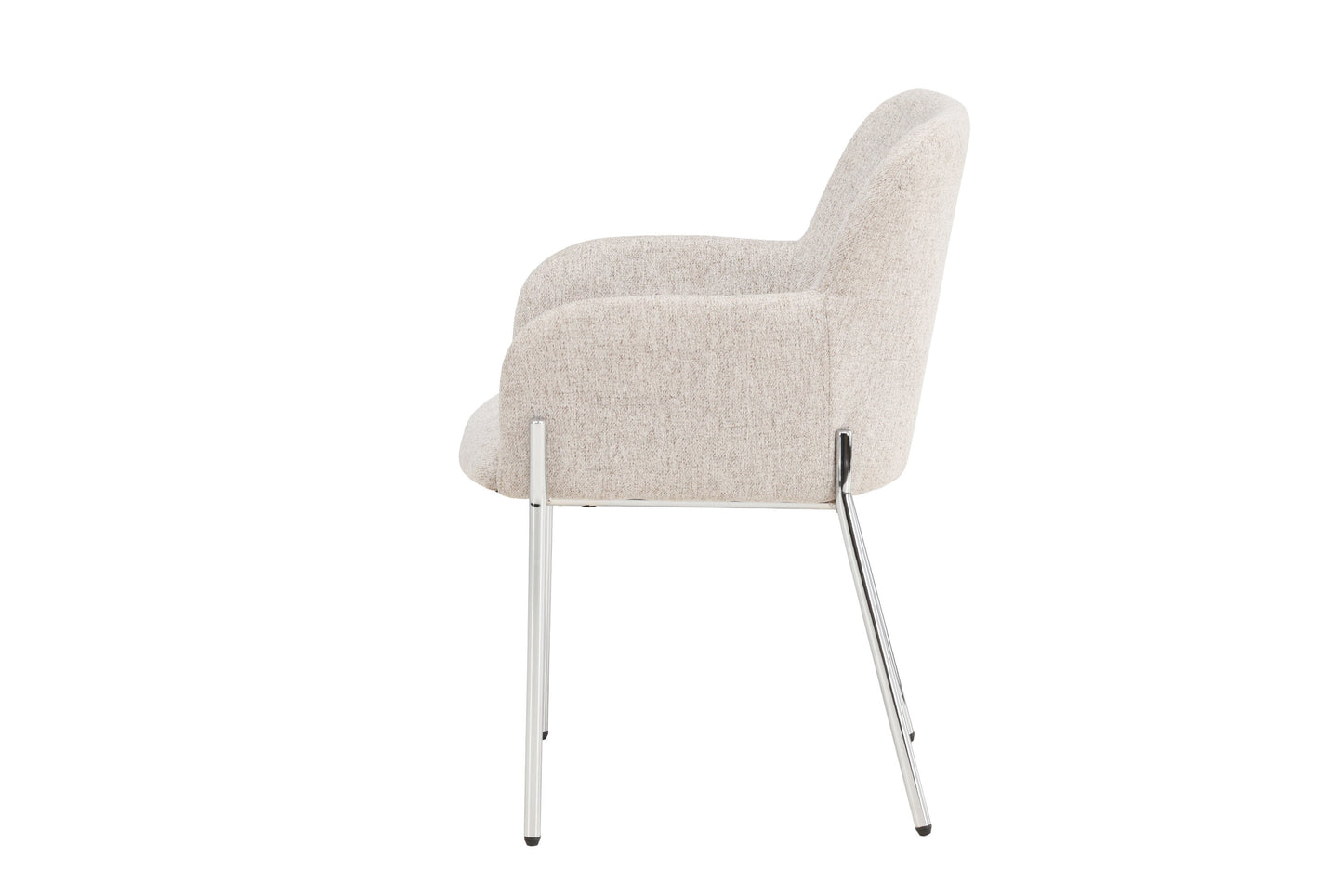 Luxusbetten24 Helora Stuhl Beige Polyester-Leinen