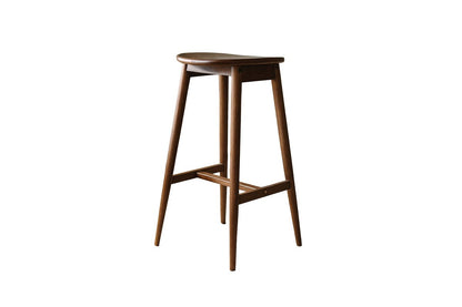 Luxusbetten24 Barhocker Rafaela – Mocca Gummibaumholz, Eleganter Sitz für Zuhause