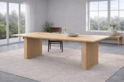 Luxusbetten24 Caleno Esstisch mit Gummibaumholz-Oberfläche 180 cm Breite