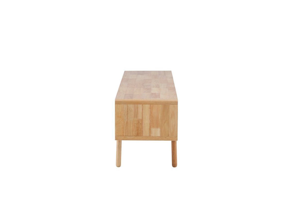 Luxusbetten24 Janice Sideboard aus Gummibaumholz, Natur 200 cm