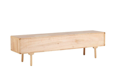 Luxusbetten24 Janice Sideboard aus Gummibaumholz, Natur 200 cm
