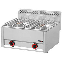 Casselin Cocina de Gas Acero Inoxidable 6 Quemadores
