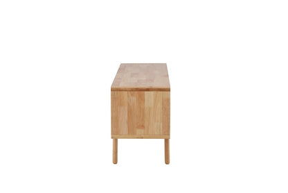 Luxusbetten24 Kommode Feri Sideboard 180 cm Gummibaumholz Natur Wohnzimmer