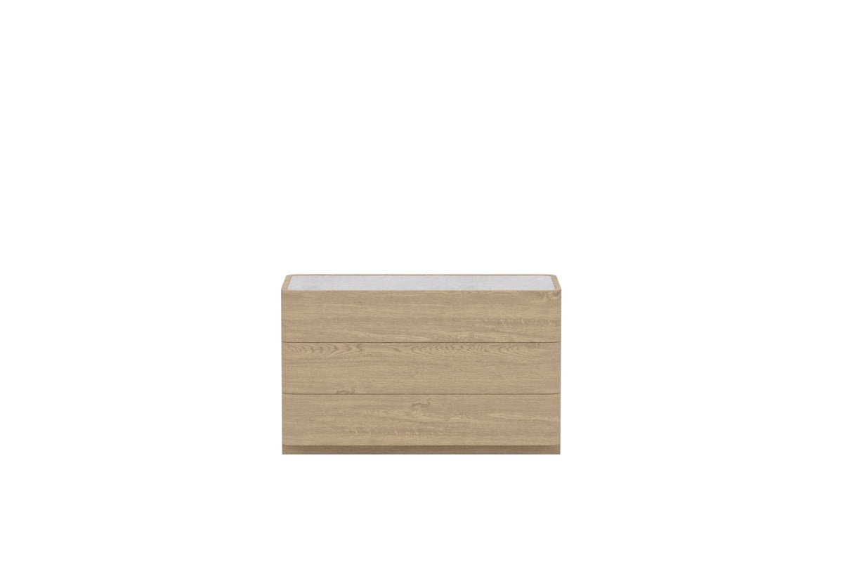 Luxusbetten24 Cirella Beistelltisch Holzoptik Natur Stil Wohnzimmer Modern