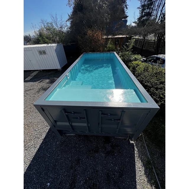 MBH Container 20 Fuß Container Pool Schnellinstallation 15 m²