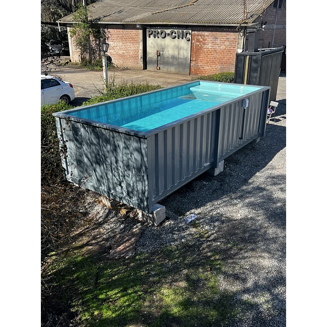 MBH Container 20 Fuß Container Pool Schnellinstallation 15 m²