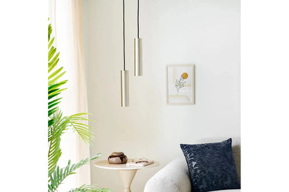 Ardovina Pendelleuchte – Elegante Metallleuchte in Silber für Wohnzimmer