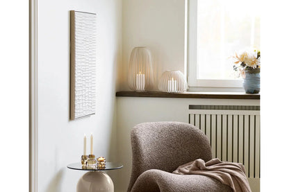 Luxusbetten24 Varnoria Kerzenhalter – Metall, Beige, Modernes Wohnzimmer Stilvoll