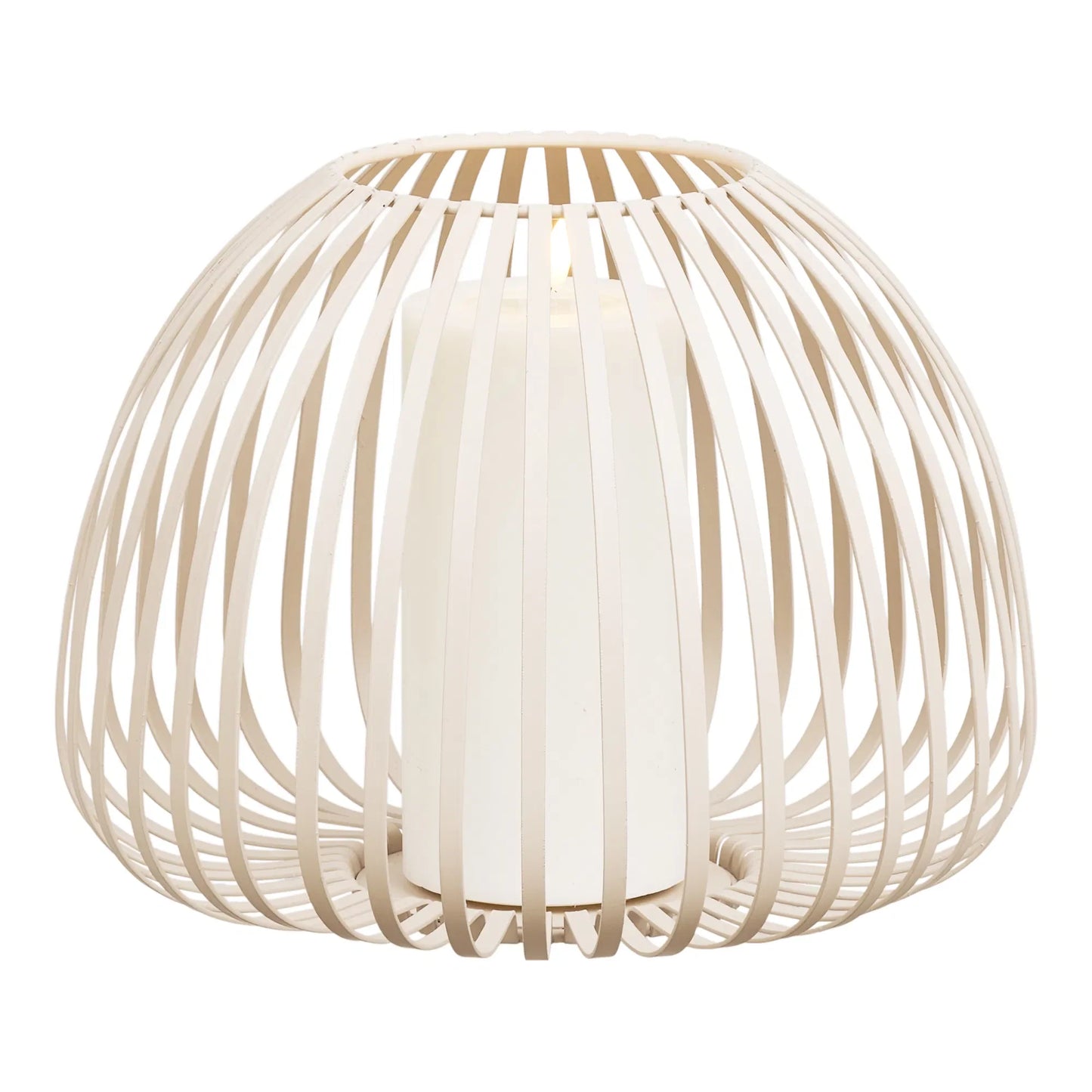 Luxusbetten24 Varnoria Kerzenhalter – Metall, Beige, Modernes Wohnzimmer Stilvoll