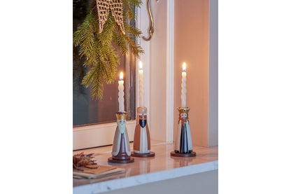 Luxusbetten24 Ylva Kerzenhalter-Set FSC®-Buchenholz 3er-Set