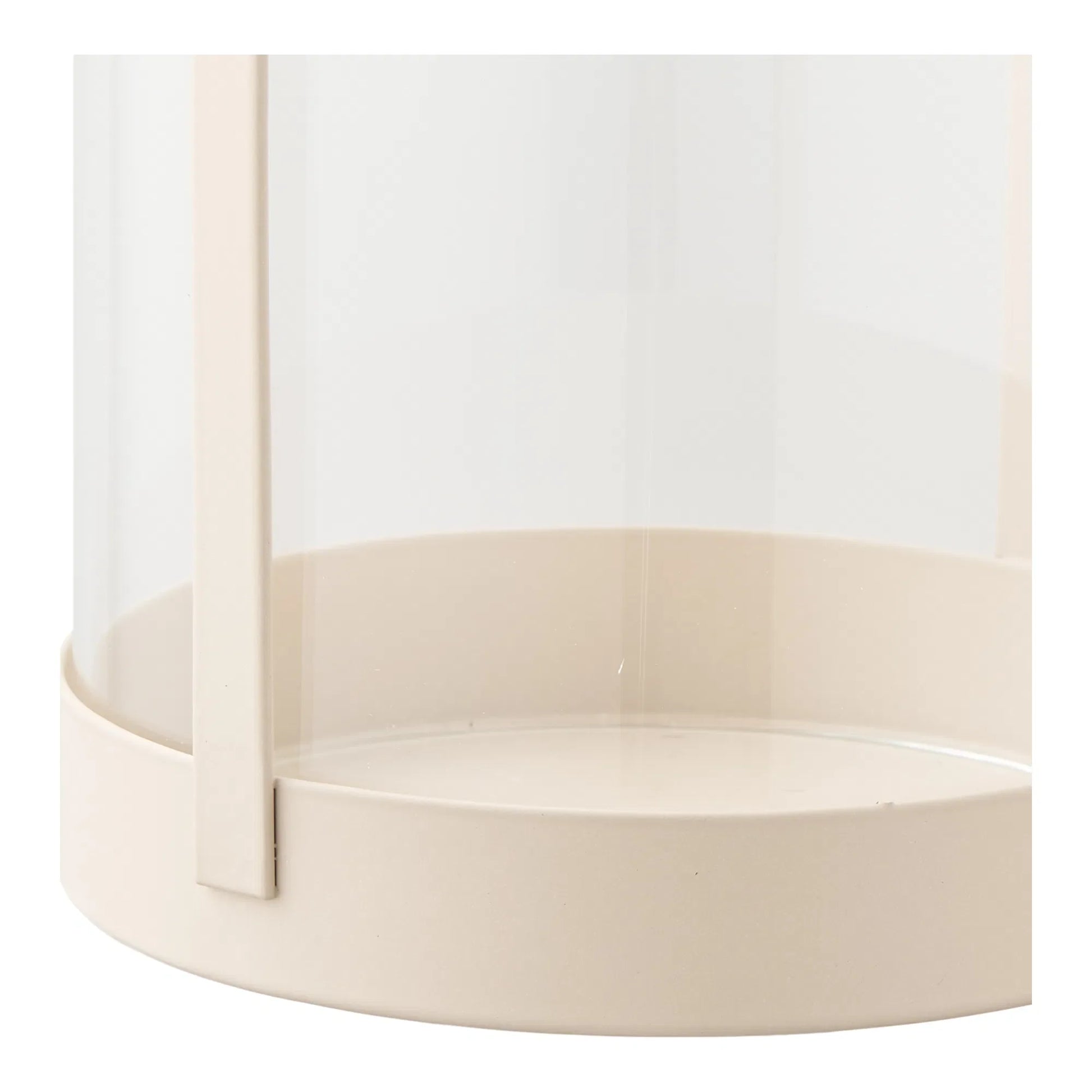 Luxusbetten24 Kerzenhalter Narviona – Eleganter Metall-Glas 2er‑Set in Beige