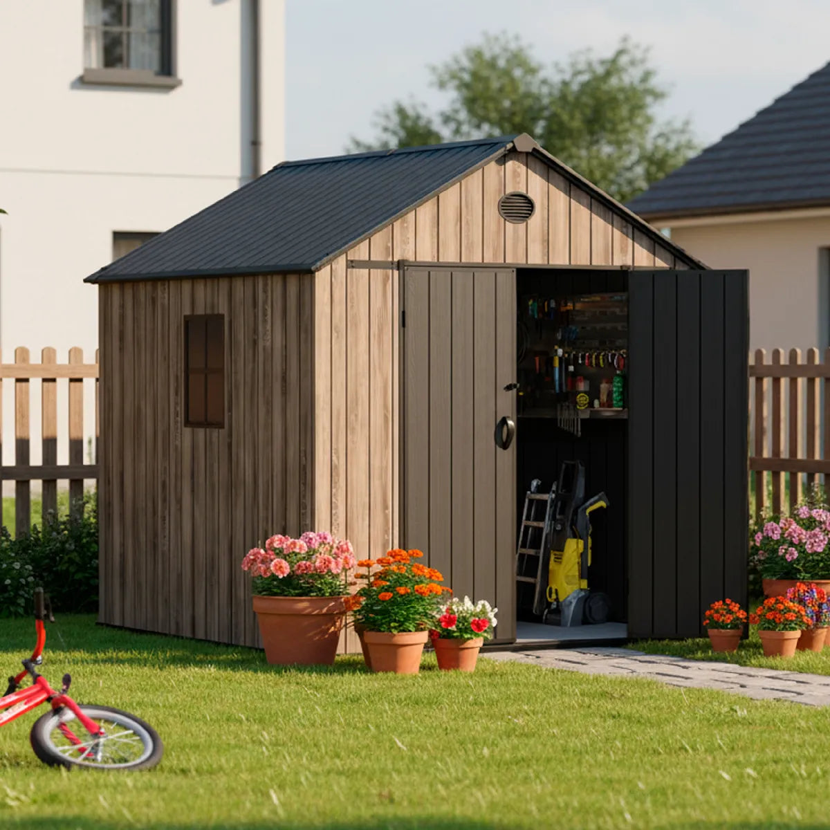 Abri Jardin Résine Hoggar Oak O50 MKR00013919284