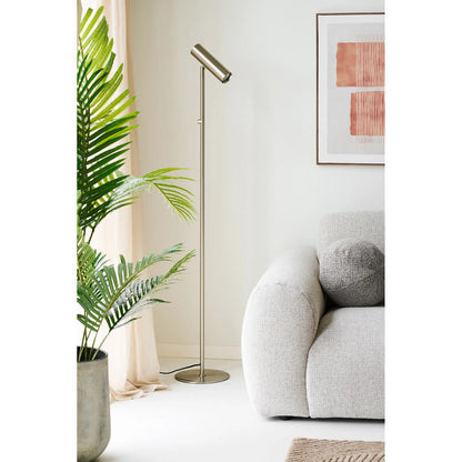 Stehlampe Ardovina Designleuchte aus Metall Silber