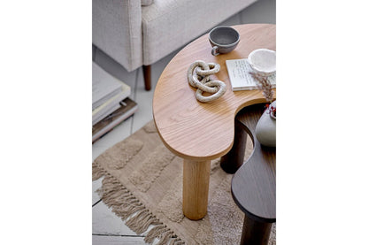 Luxusbetten24 Siena Couchtisch Organischer Gummibaumholz Modern Braun Design