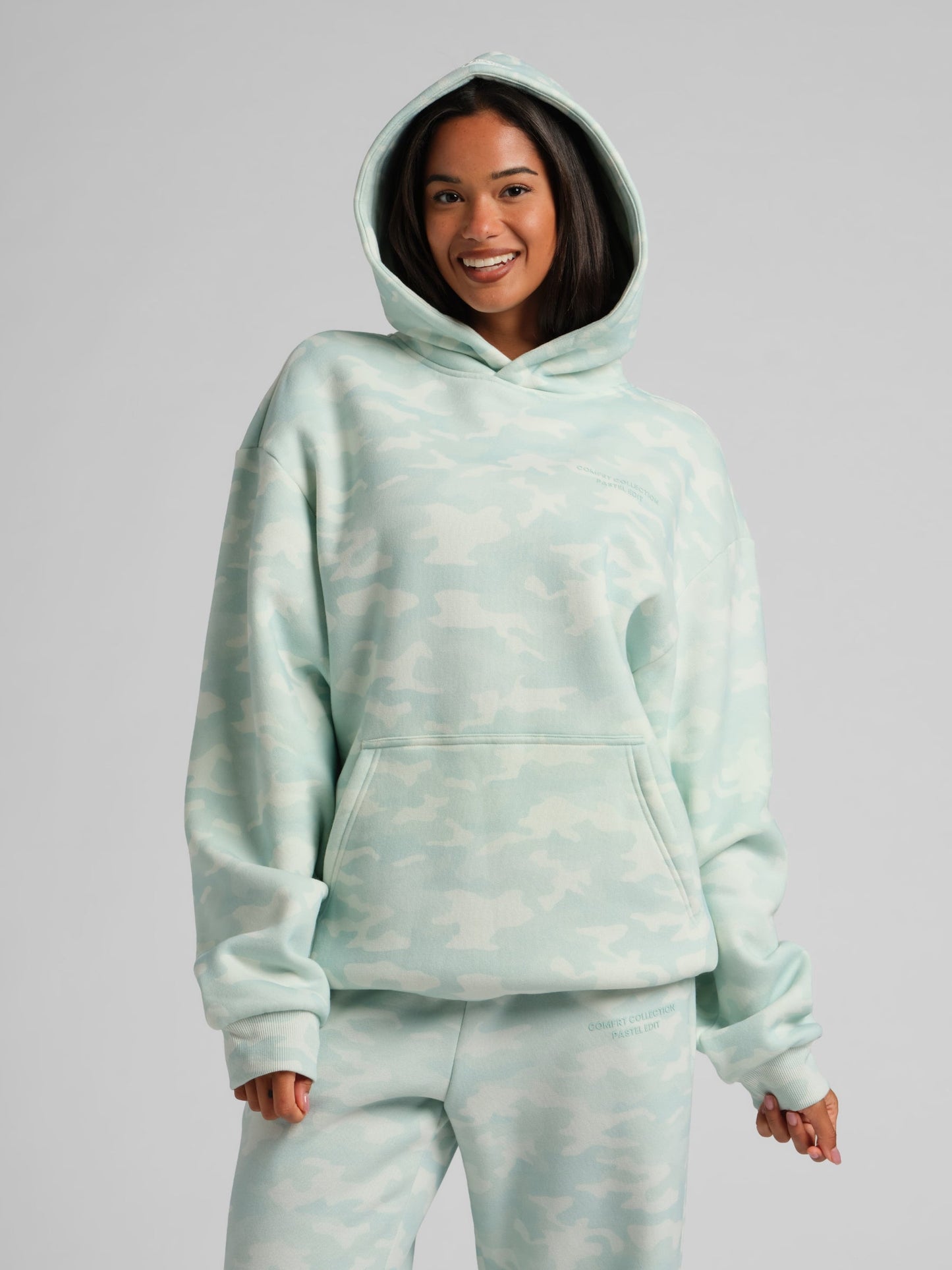 Comfrt Camo Kapuzenpullover Schweres Weiches Camouflage Design Unisex