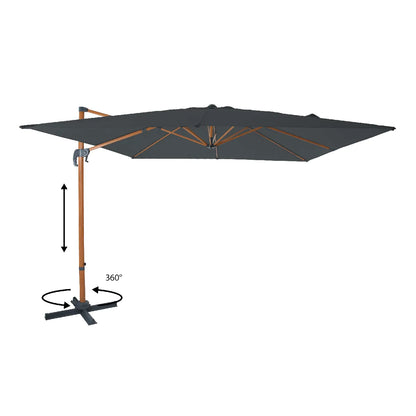 Axi House AXI Nima Parasol Rotativo 300x300 cm Marrón Gris