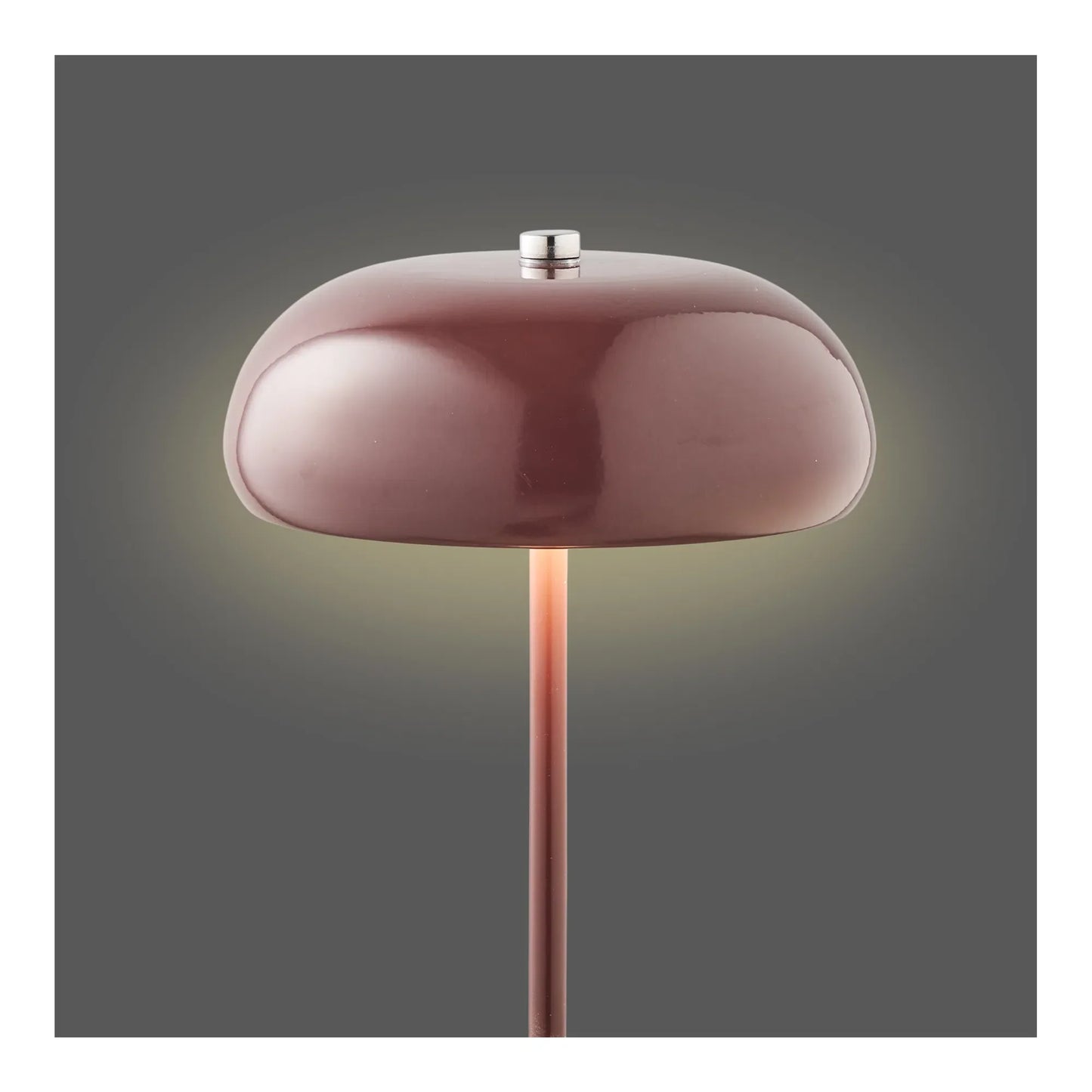 Luxusbetten24 Elviora Tischlampe Design aus Metall, LED, Bordeaux