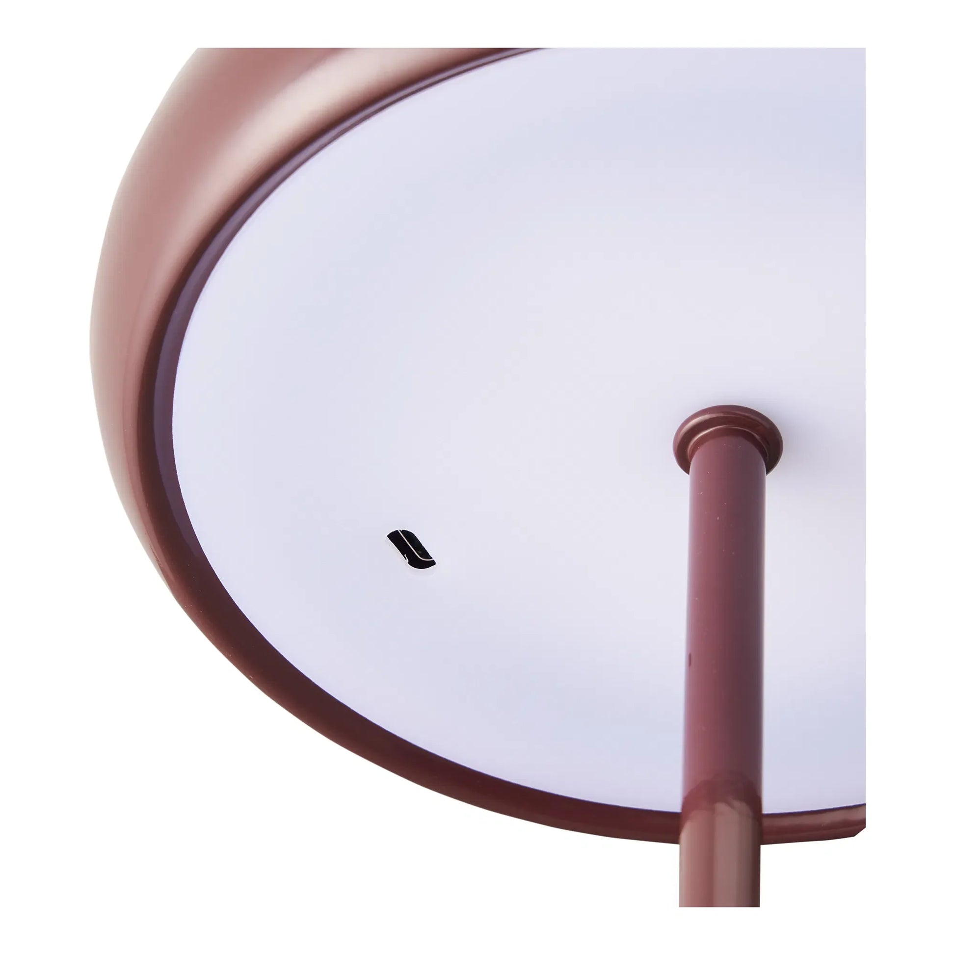 Luxusbetten24 Elviora Tischlampe Design aus Metall, LED, Bordeaux