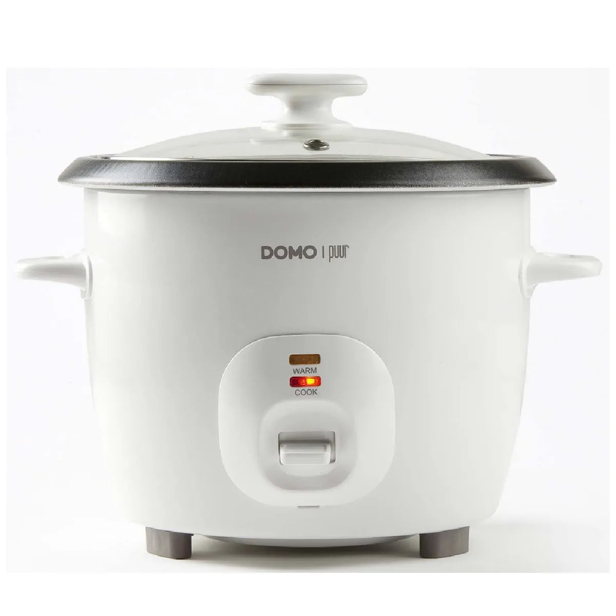 Domo DO9176RK Arrocera Antiadherente Blanca 1.3L 536W con Cocción