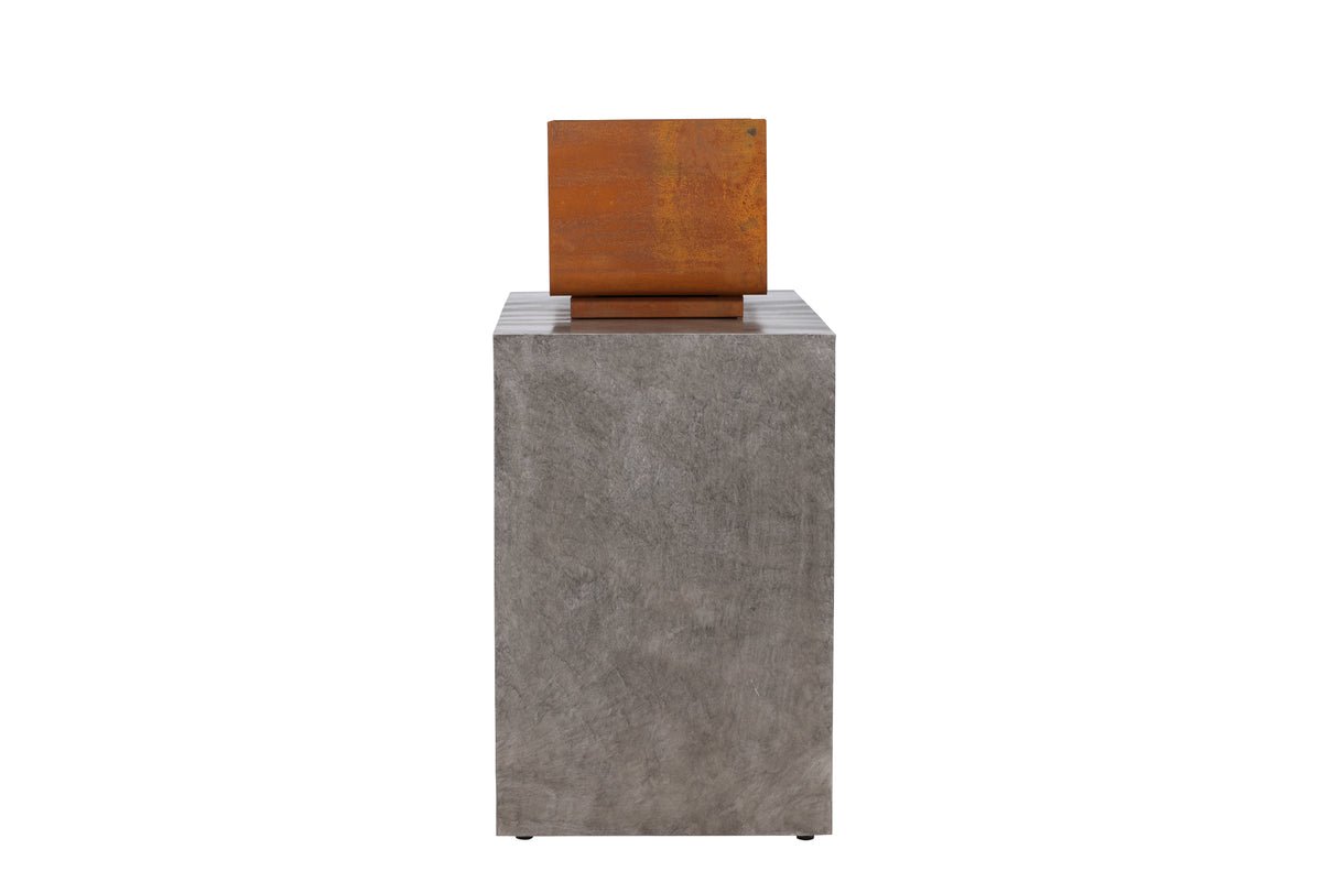 Outdoor Küche Sella – aus Aluminium in Hellgrau inklusive Grill