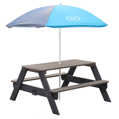 Axi House AXI Parasol Infantil 125 cm Gris/Azul Para Jardín