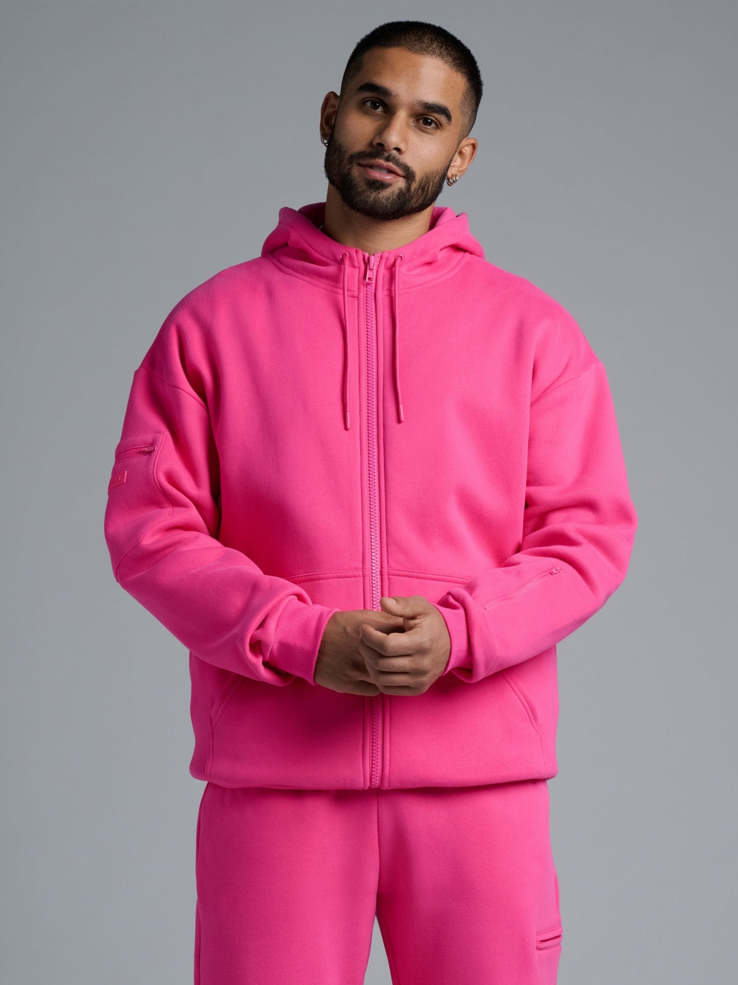 Comfrt Airplane Mode Travel Zip Hoodie Vollreißverschluss