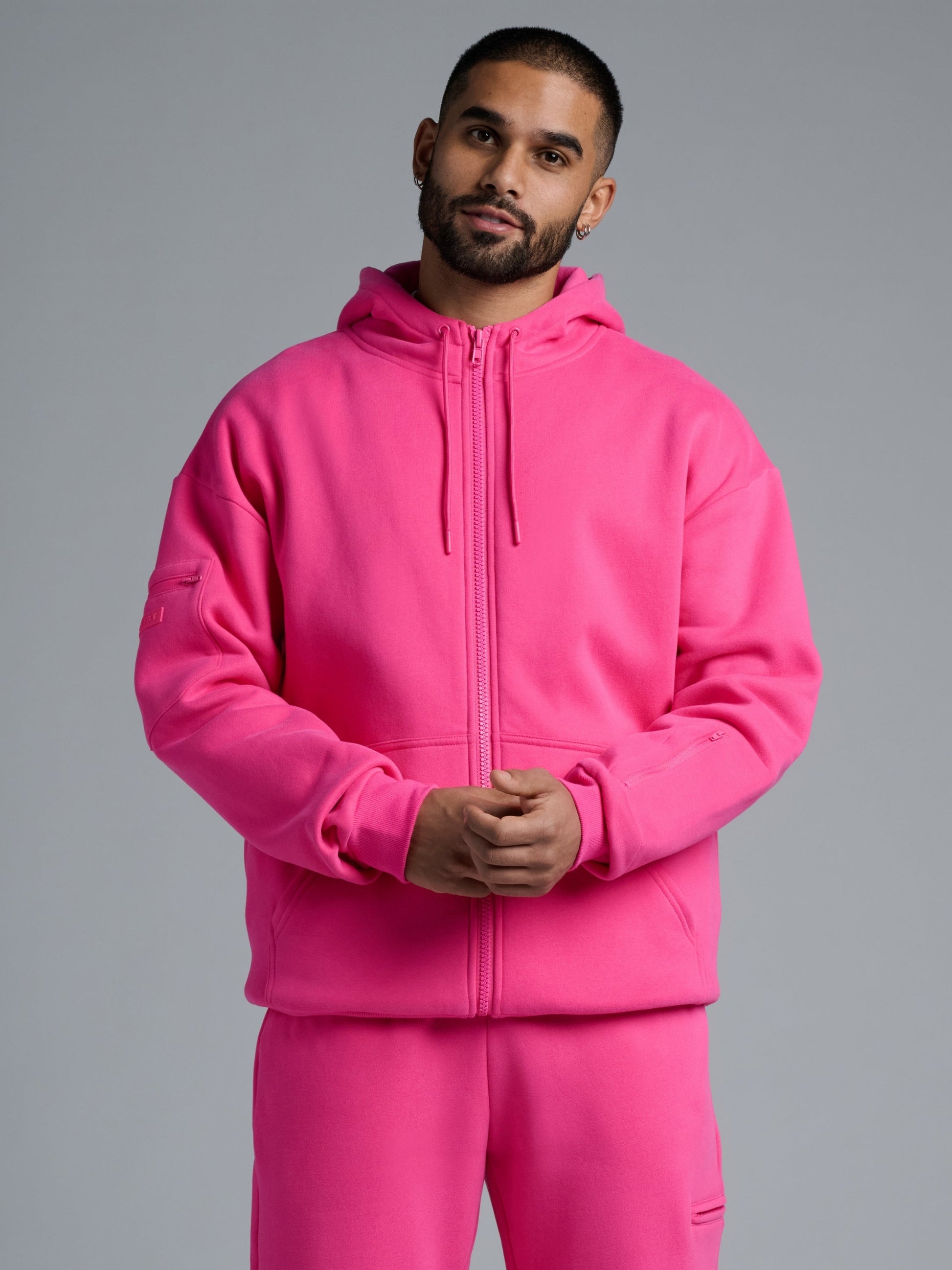 Comfrt Airplane Mode Travel Zip Hoodie Vollreißverschluss