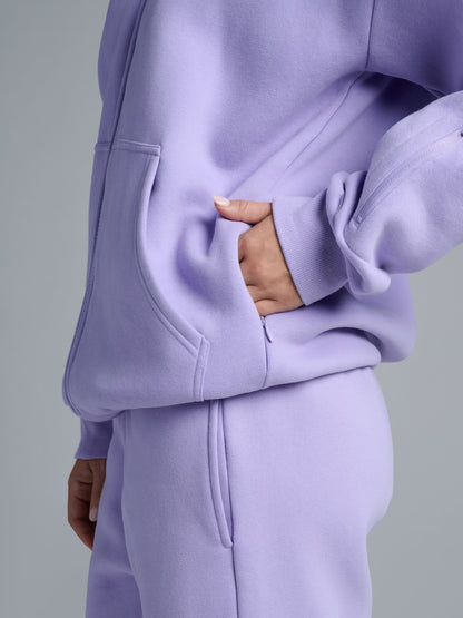 Comfrt Airplane Mode Travel Zip Hoodie Vollreißverschluss