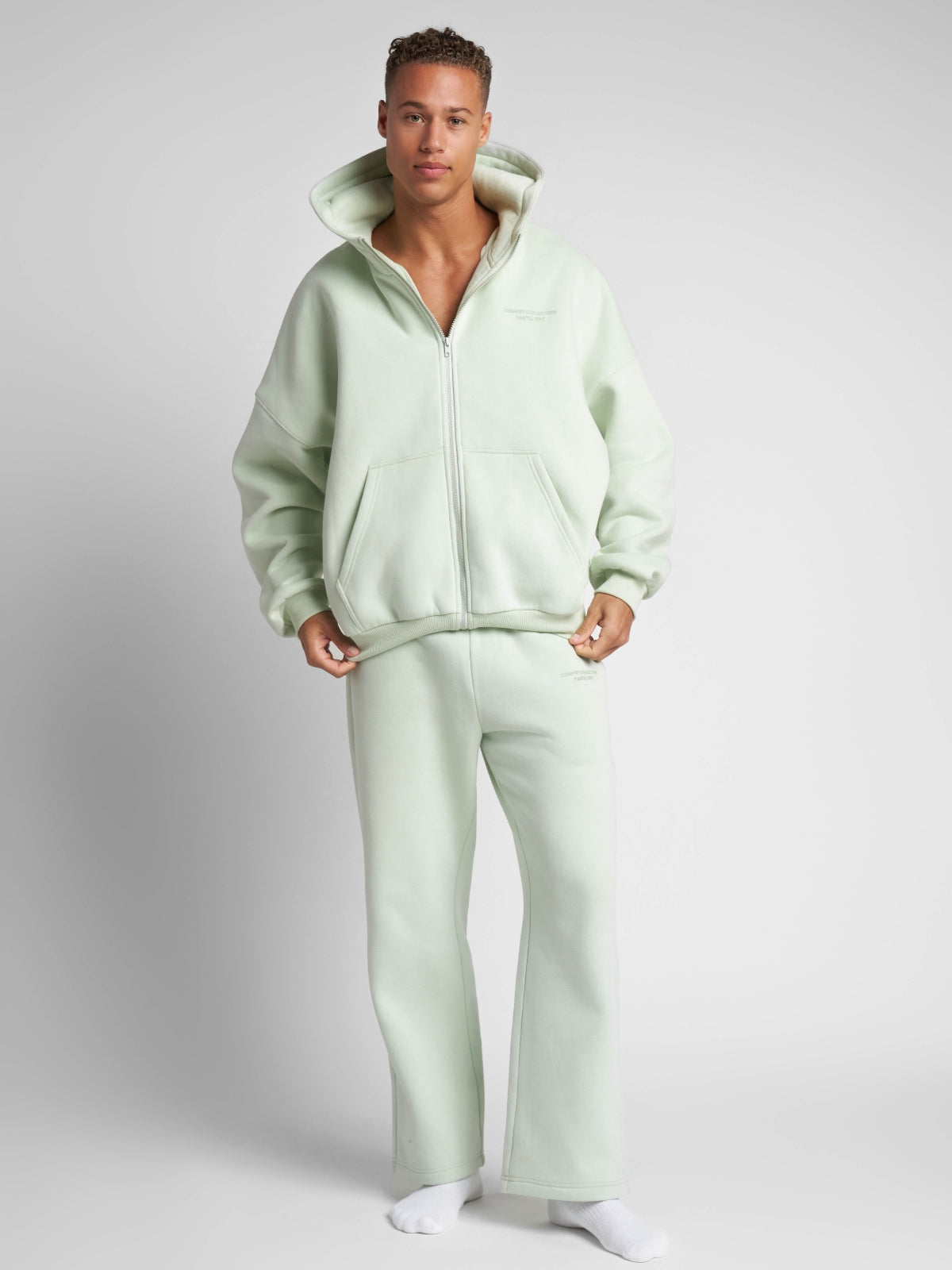 Comfrt Pastel Zip Hoodie CloudTouch Fleece